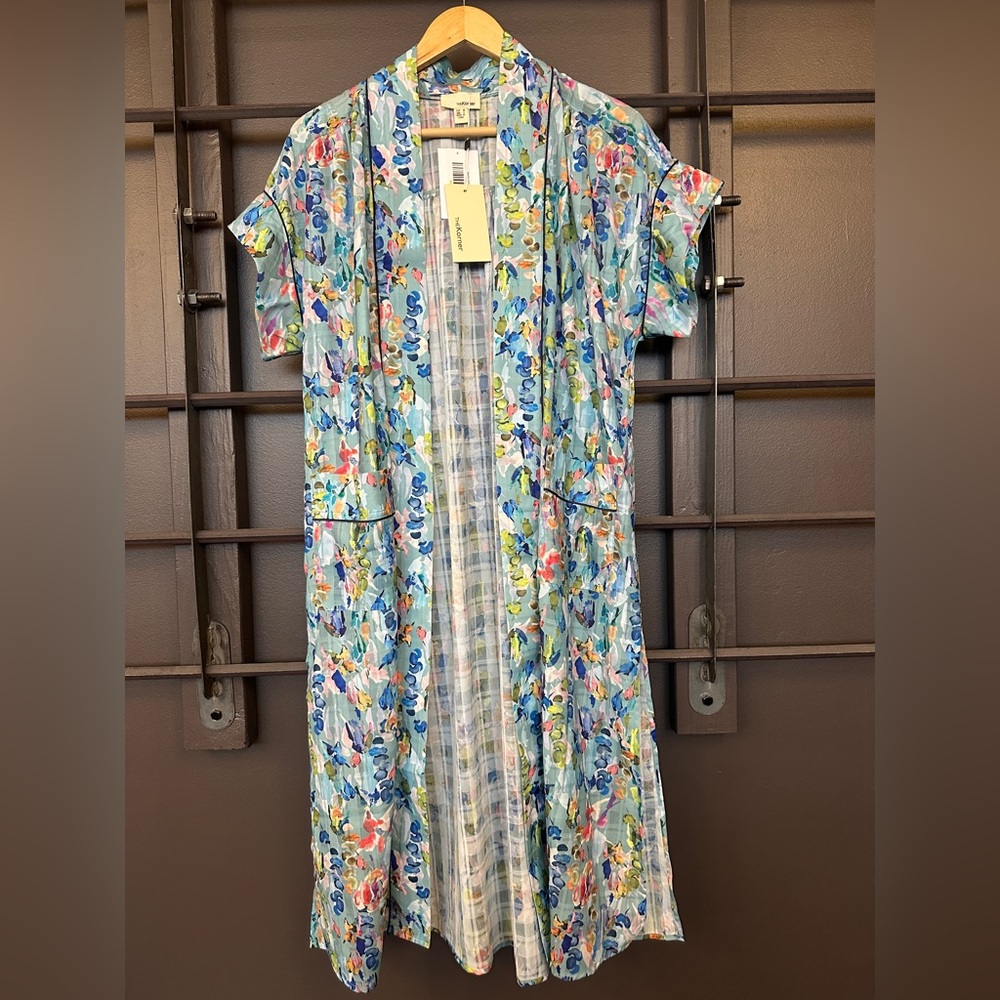 Silky Floral Duster